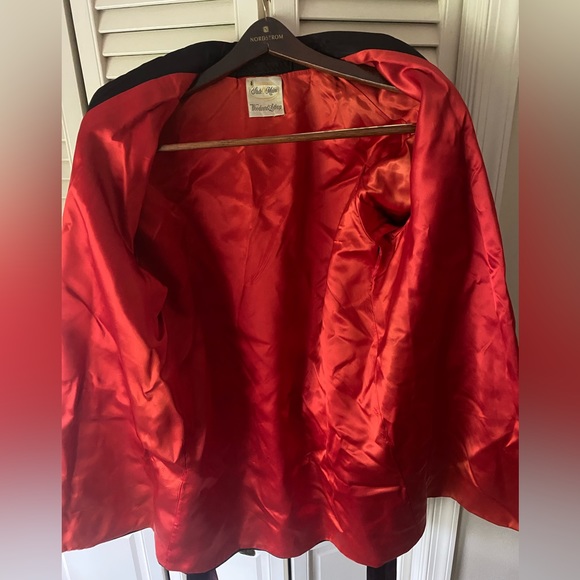 RARE STATE OF MAINE VINTAGE SMOKING JACKET MOIRE PATTERNS L EXCELLENT CONDITION - Picture 10 of 10